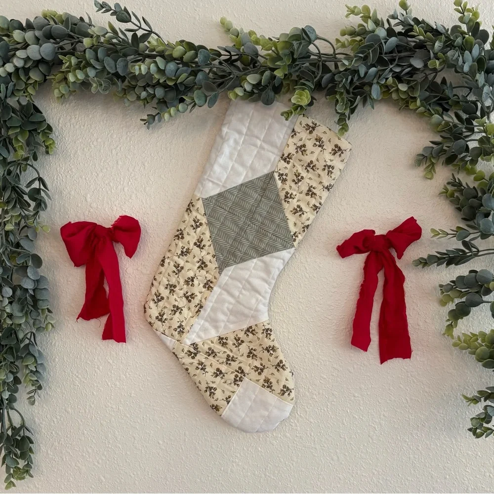 Handmade Patchwork Holiday Stocking